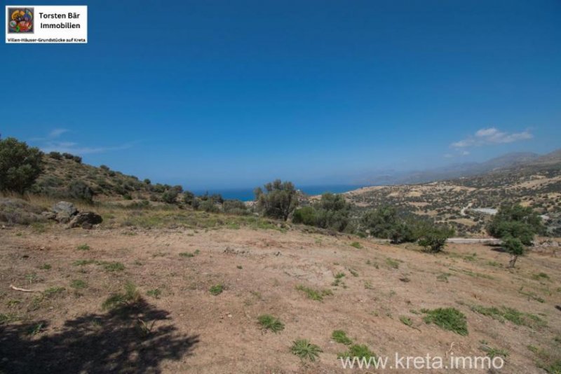 Triopetra Kreta Triopetra Grundstück mit Meerblick in der Nähe von Agios Pavlos und Triopetra Strand Grundstück kaufen